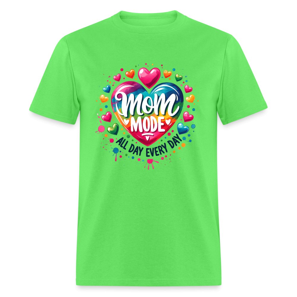 Mom Mode T-Shirt (All Day Every Day) - kiwi