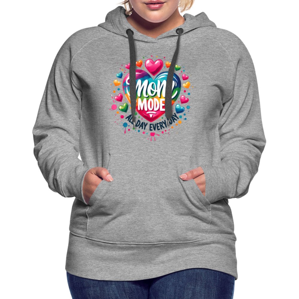 Mom Mode Women’s Premium Hoodie (All Day Every Day) - white