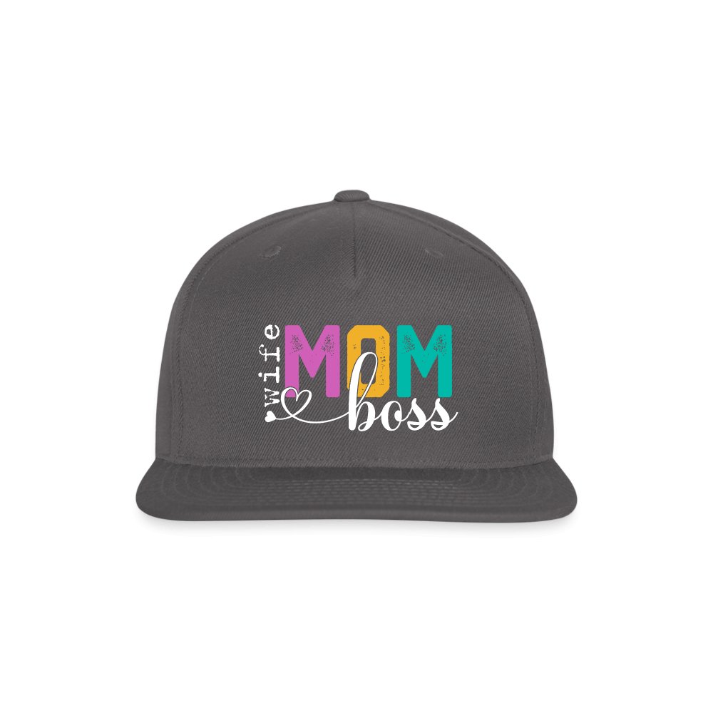 Mom Wife Boss Snapback Baseball Cap - option1# - Snapback Baseball Cap