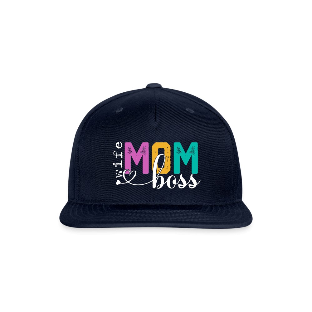 Mom Wife Boss Snapback Baseball Cap - option1# - Snapback Baseball Cap