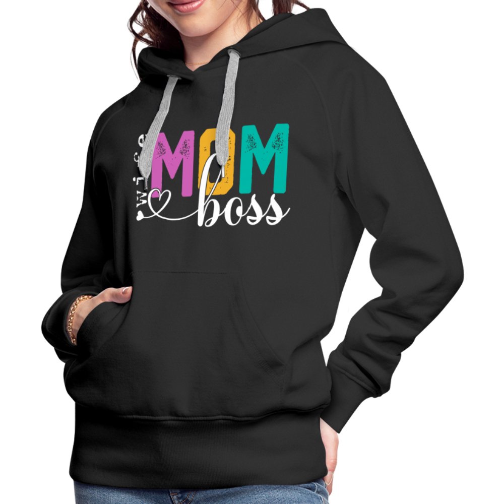 Mom Wife Boss Women’s Premium Hoodie - option1# - Women’s Premium Hoodie | Spreadshirt 444