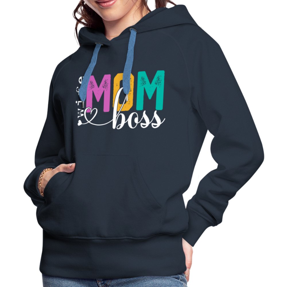 Mom Wife Boss Women’s Premium Hoodie - black