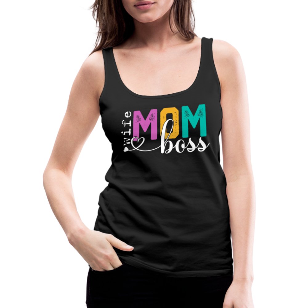 Mom Wife Boss Women’s Premium Tank Top - option1# - Women’s Premium Tank Top | Spreadshirt 917