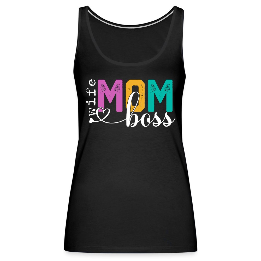 Mom Wife Boss Women’s Premium Tank Top - royal blue