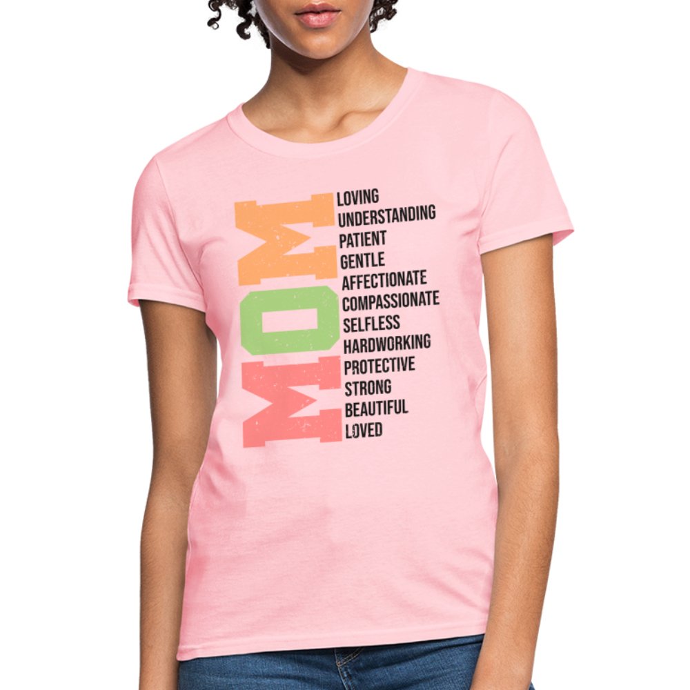 Mom Women's T-Shirt (Loving Words) - heather gray