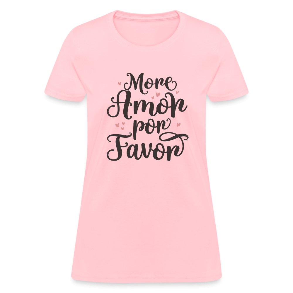 More Amor Por Favor Women's Contoured T-Shirt - option1# - Women's T-Shirt | Fruit of the Loom L3930R