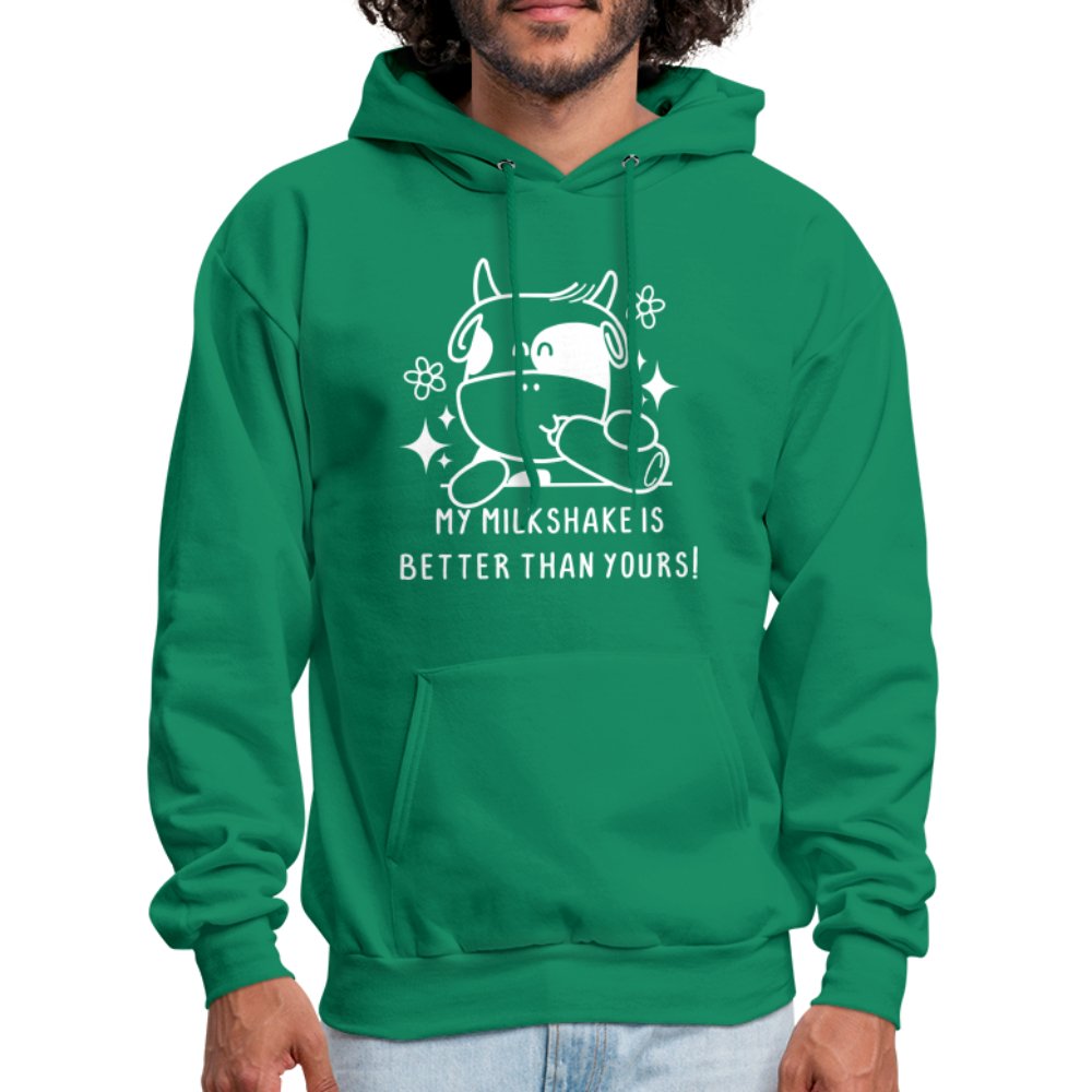 My Milkshake is Better Than Yours Hoodie (Funny Cow) - option1# - Men's Hoodie | Hanes P170