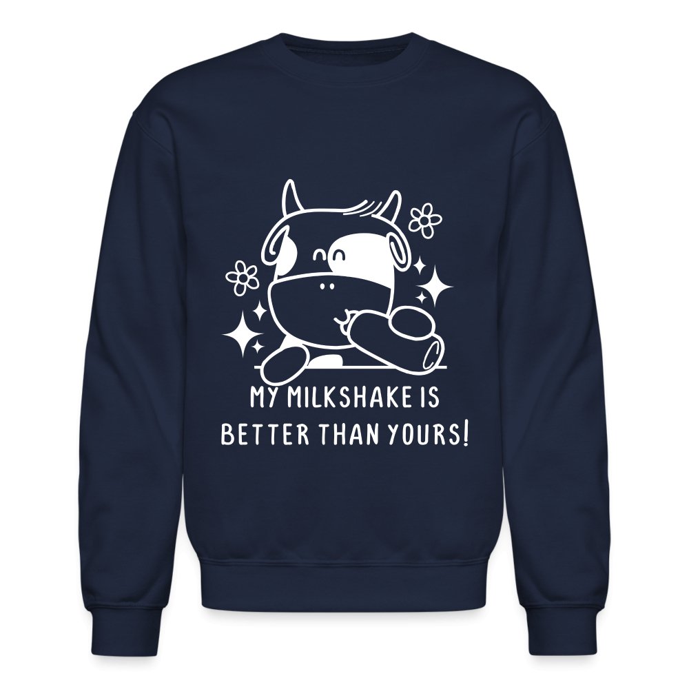 My Milkshake is Better Than Yours Sweatshirt (Funny Cow) - red