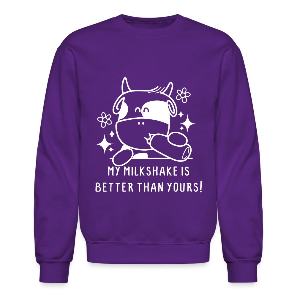 My Milkshake is Better Than Yours Sweatshirt (Funny Cow) - royal blue