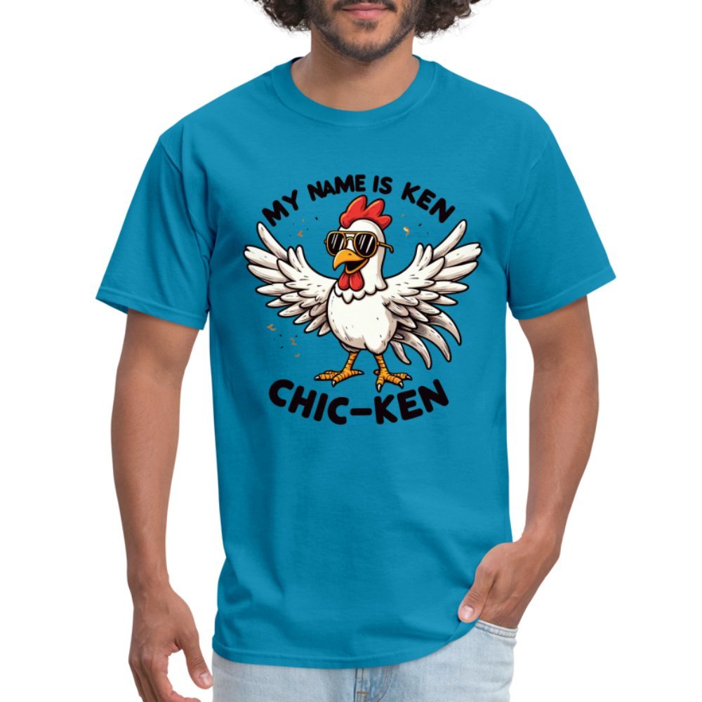 My Name is Ken Chic - Ken T-Shirt (Funny Chicken) - denim