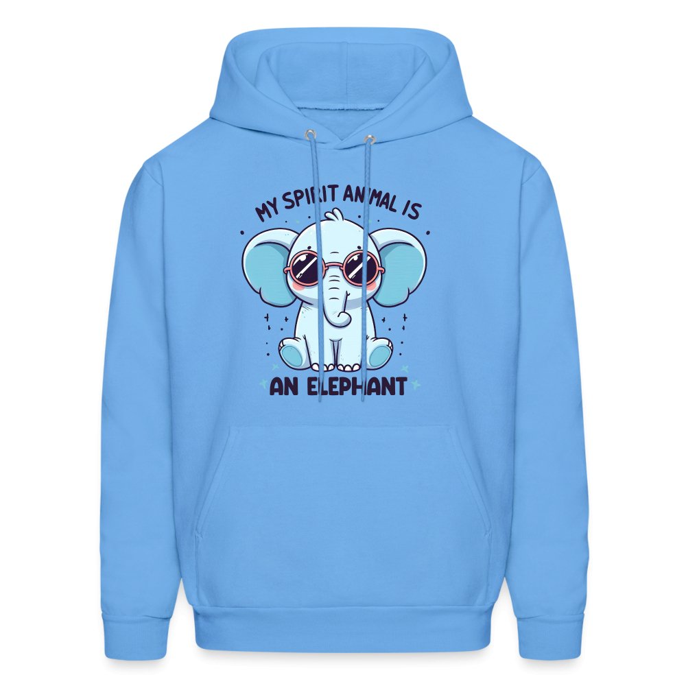 My Spirit Animal is an Elephant Hoodie - carolina blue