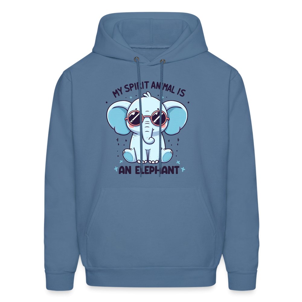 My Spirit Animal is an Elephant Hoodie - heather gray