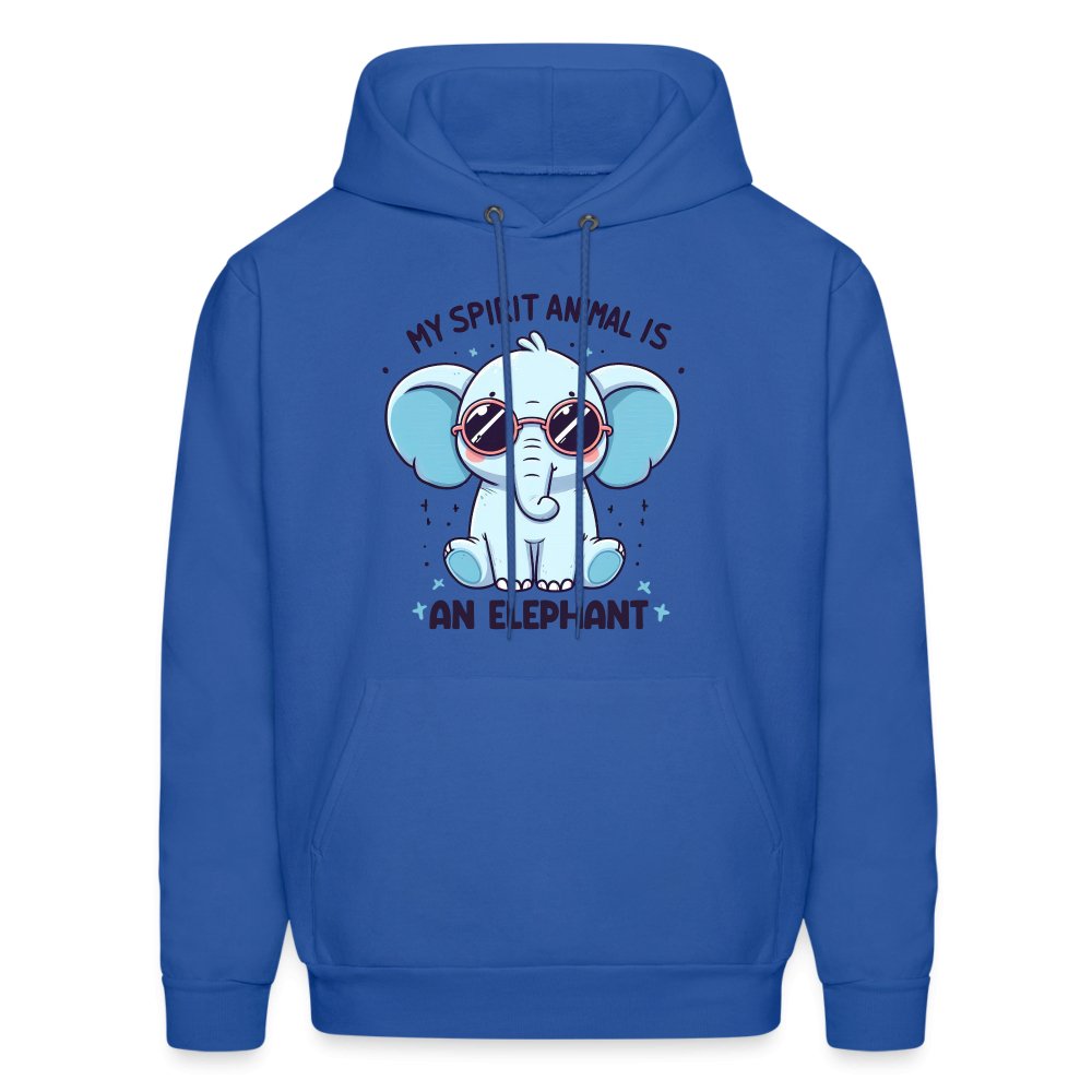 My Spirit Animal is an Elephant Hoodie - royal blue