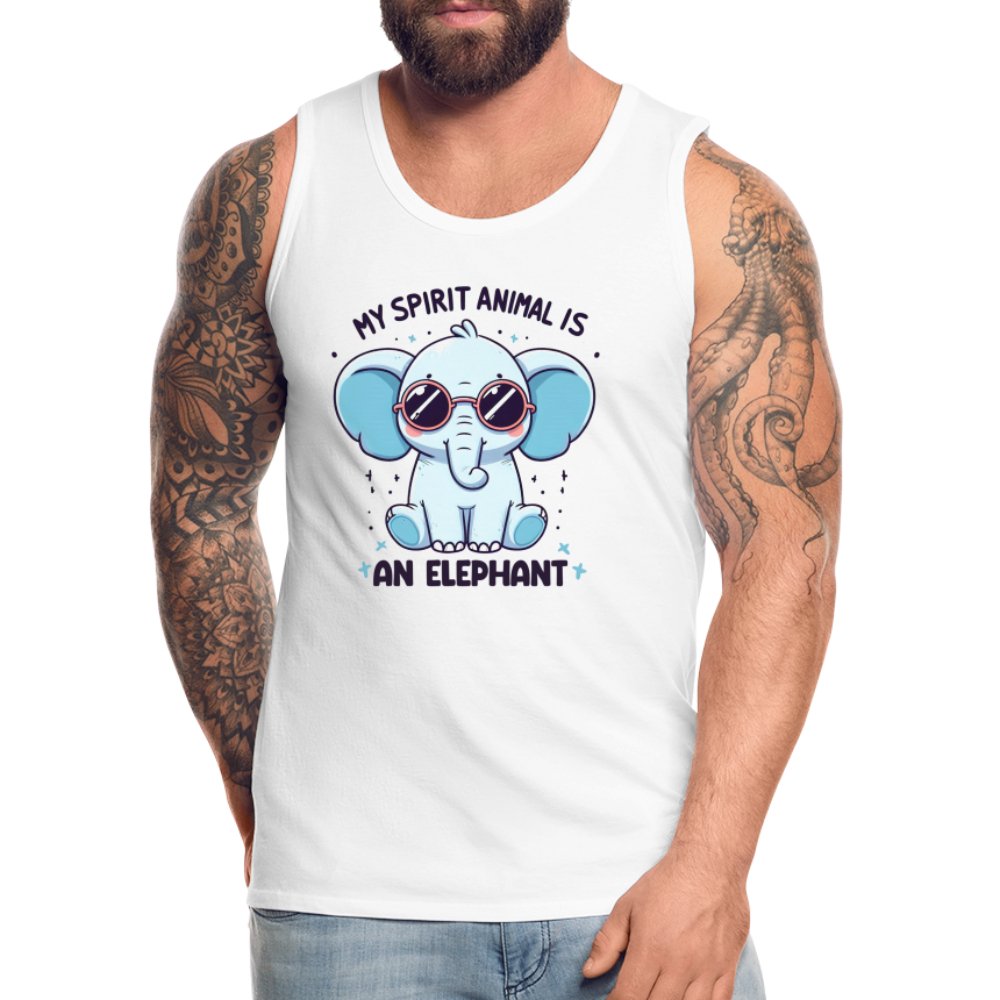 My Spirit Animal is an Elephant Men’s Premium Tank Top - S