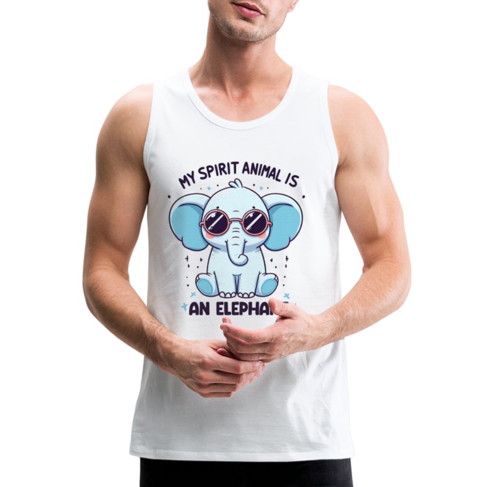 My Spirit Animal is an Elephant Men’s Premium Tank Top - option1# - Men’s Premium Tank | Spreadshirt 916