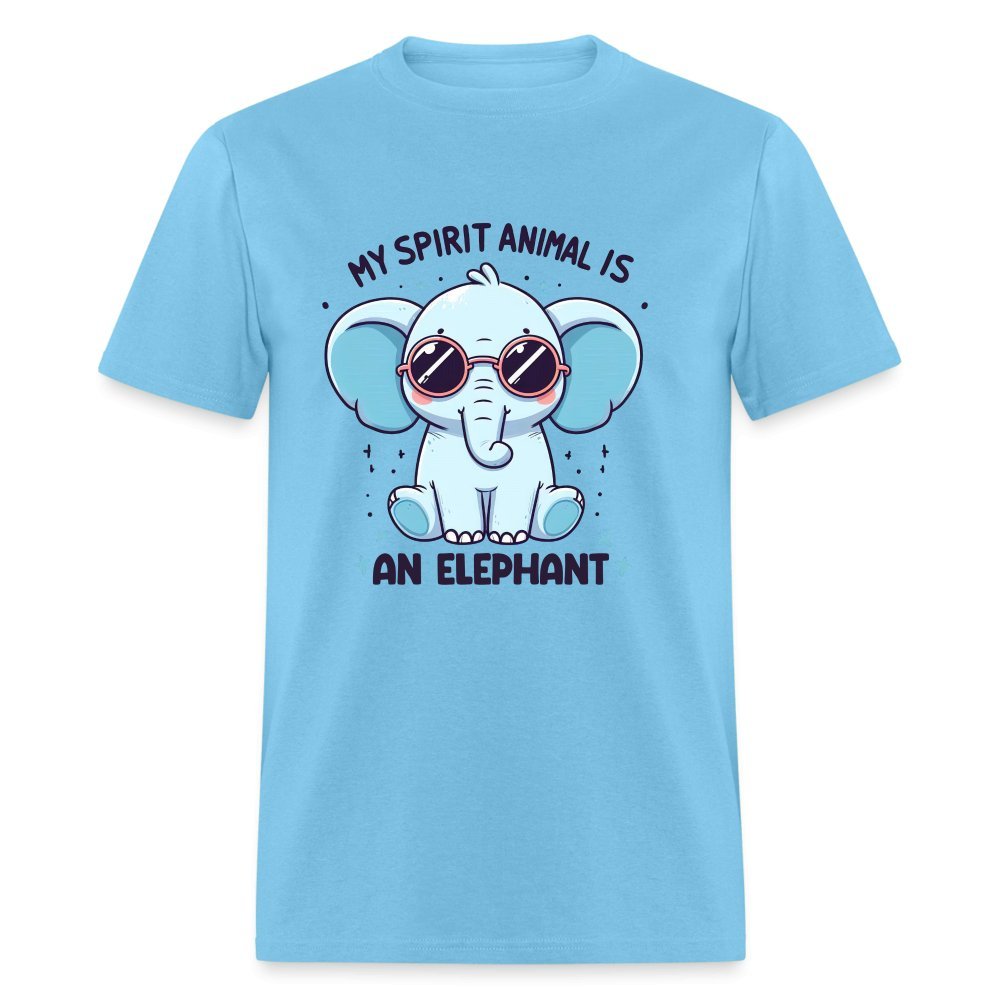 My Spirit Animal is an Elephant T-Shirt - aquatic blue