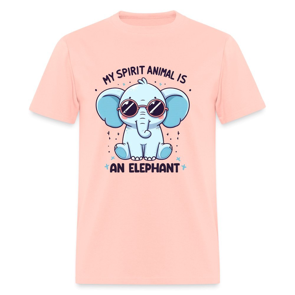 My Spirit Animal is an Elephant T-Shirt - blush pink