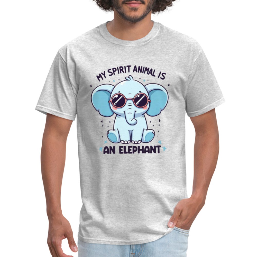 My Spirit Animal is an Elephant T-Shirt - heather gray