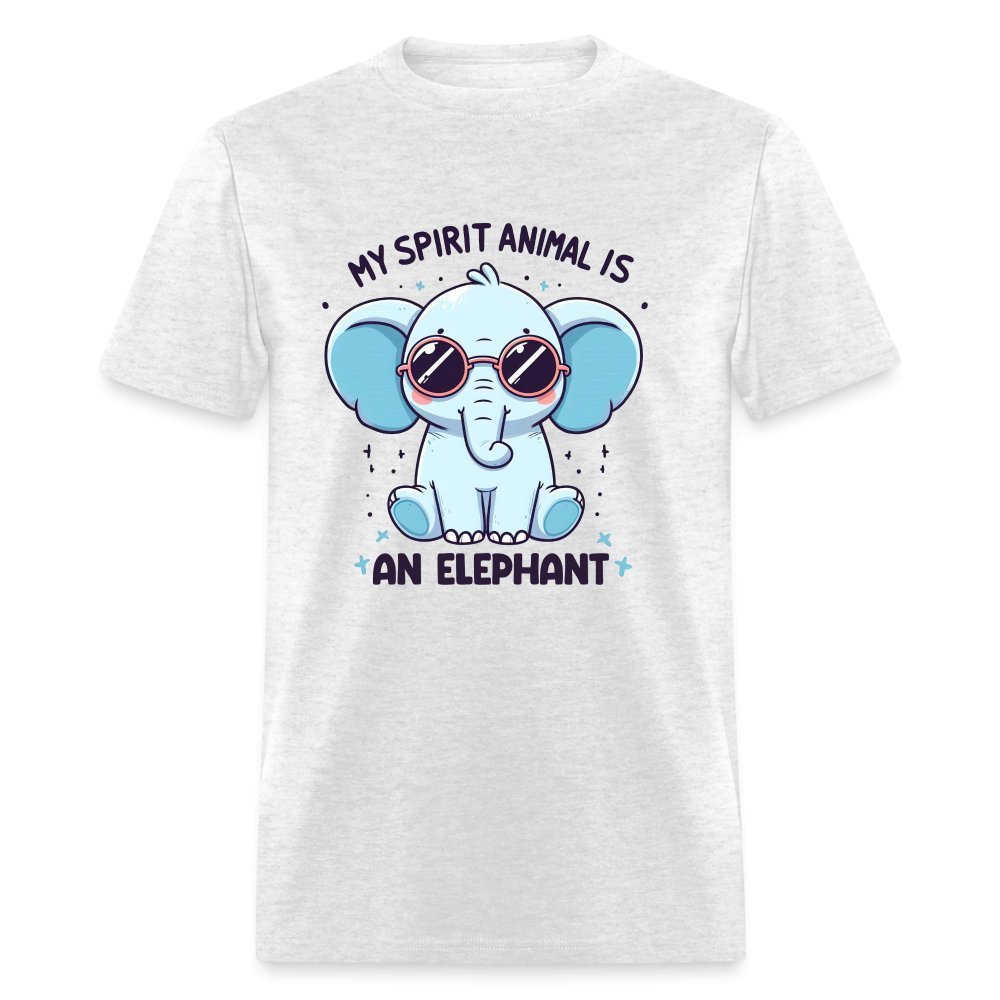 My Spirit Animal is an Elephant T-Shirt - light heather gray