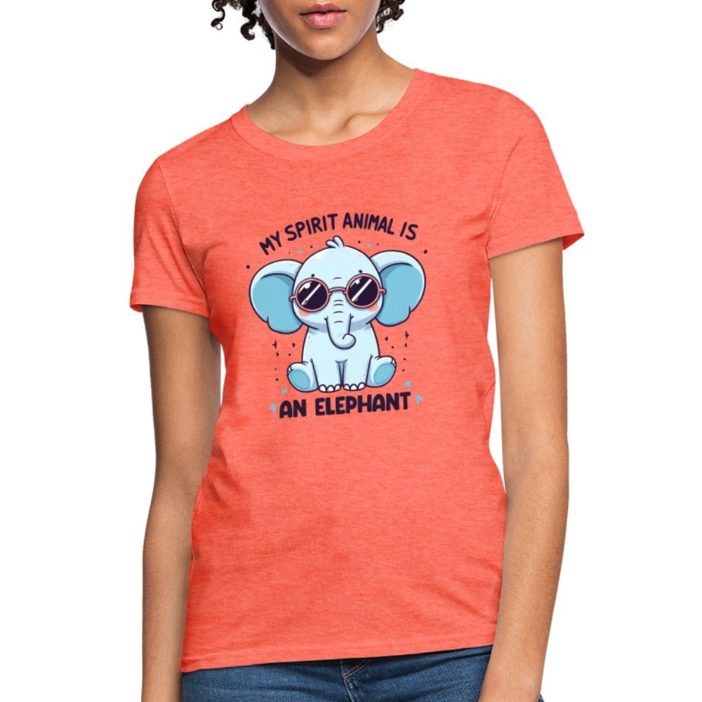 My Spirit Animal is an Elephant Women's Contoured T-Shirt - royal blue