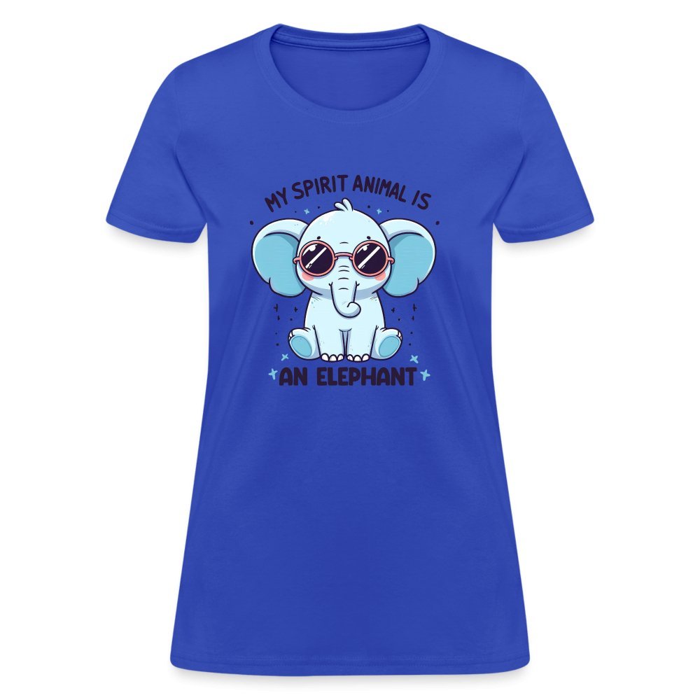 My Spirit Animal is an Elephant Women's Contoured T-Shirt - white