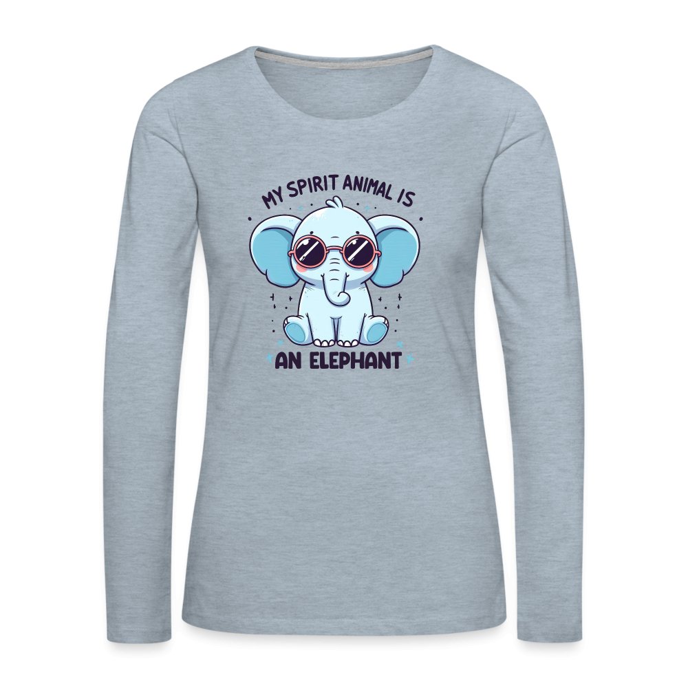 My Spirit Animal is an Elephant Women's Premium Long Sleeve T-Shirt - option1# - Women's Premium Long Sleeve T-Shirt | Spreadshirt 876