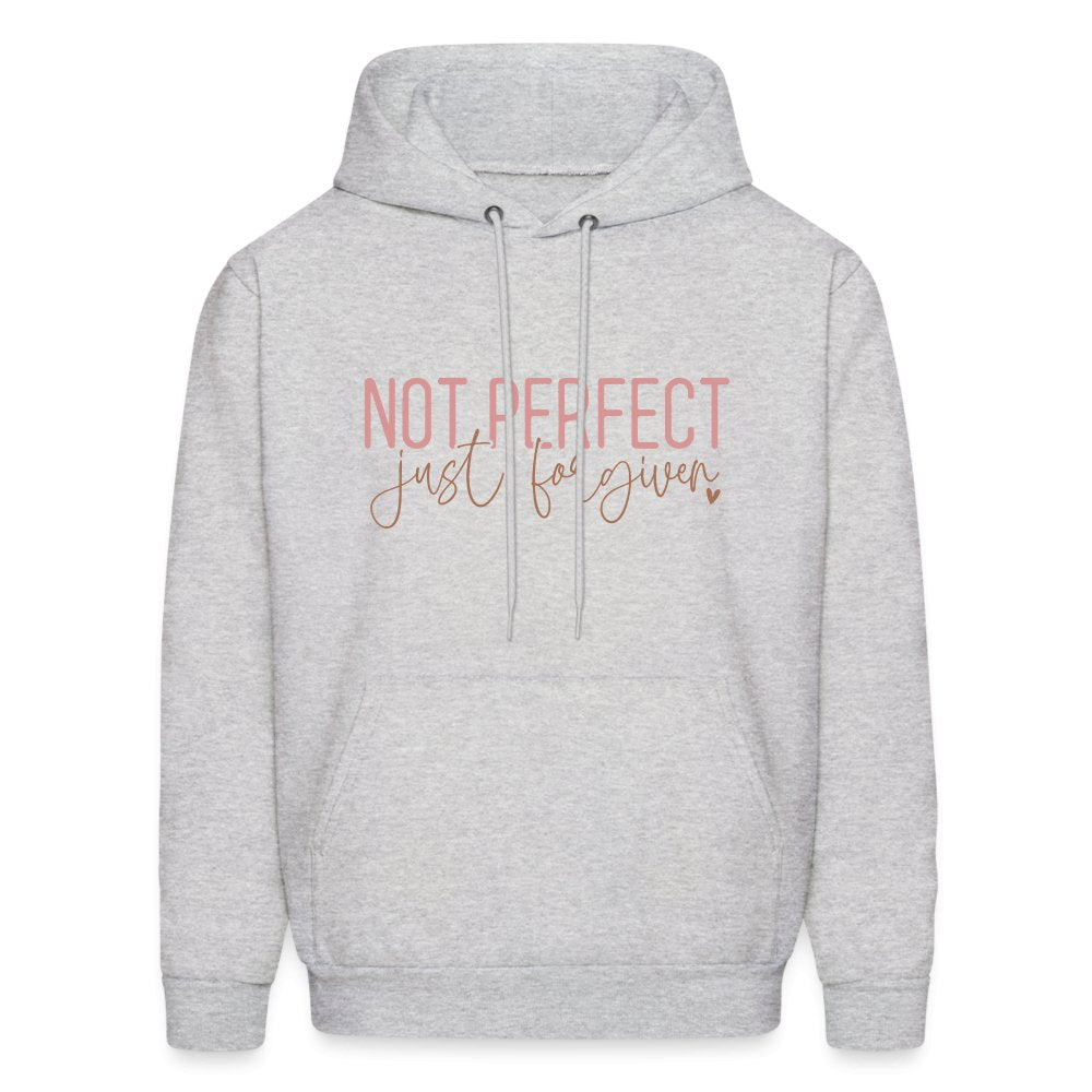 Not Perfect Just Forgiven Hoodie - ash