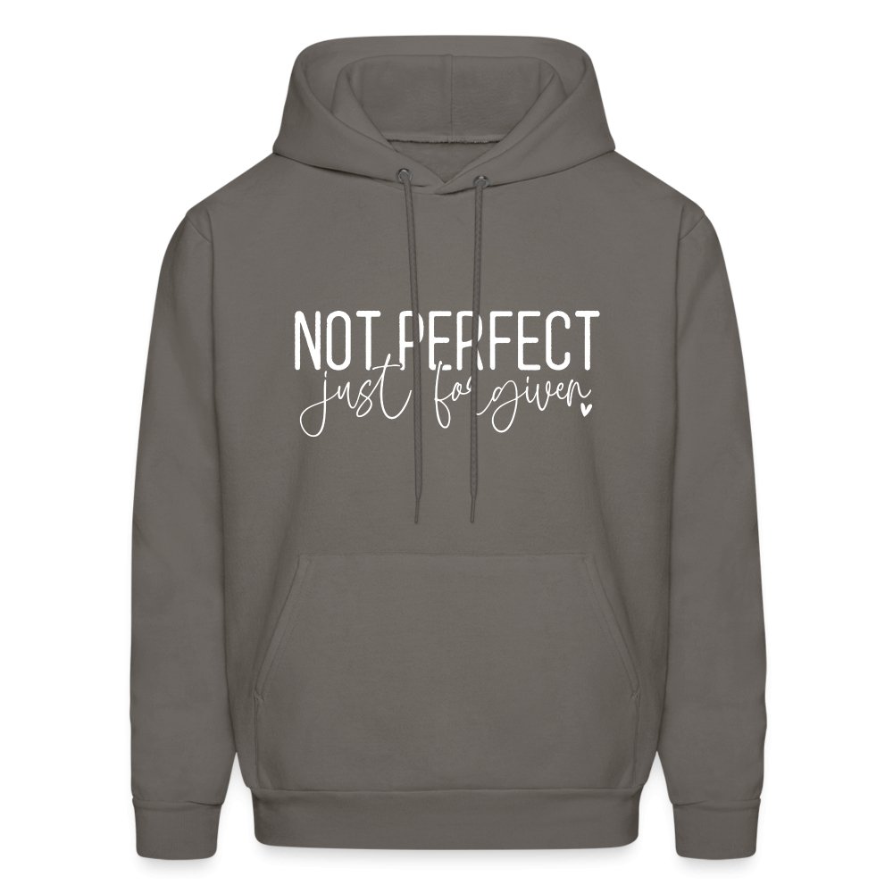 Not Perfect Just Forgiven Hoodie - asphalt gray