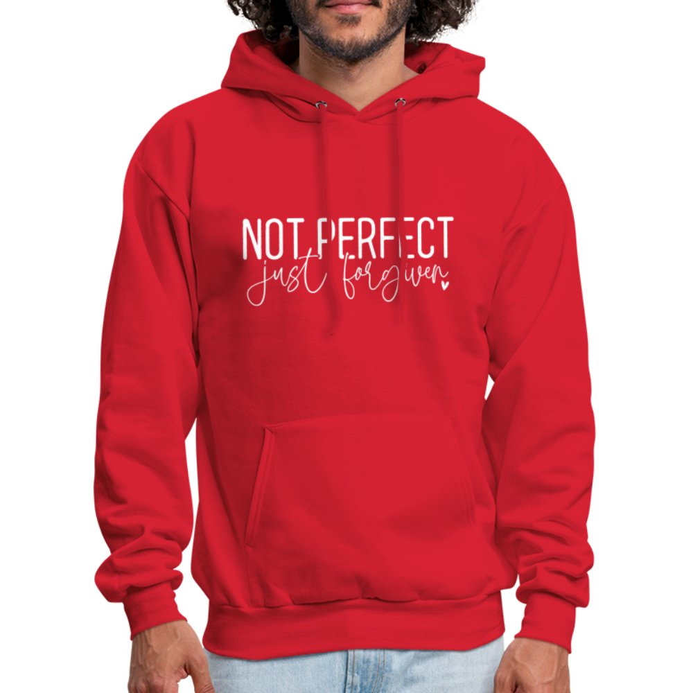 Not Perfect Just Forgiven Hoodie - black