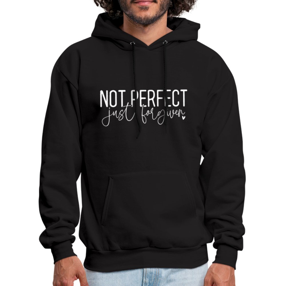 Not Perfect Just Forgiven Hoodie - black