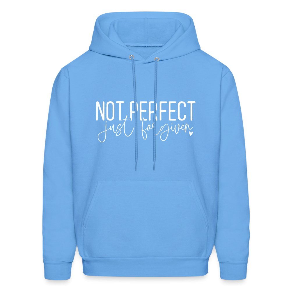 Not Perfect Just Forgiven Hoodie - carolina blue