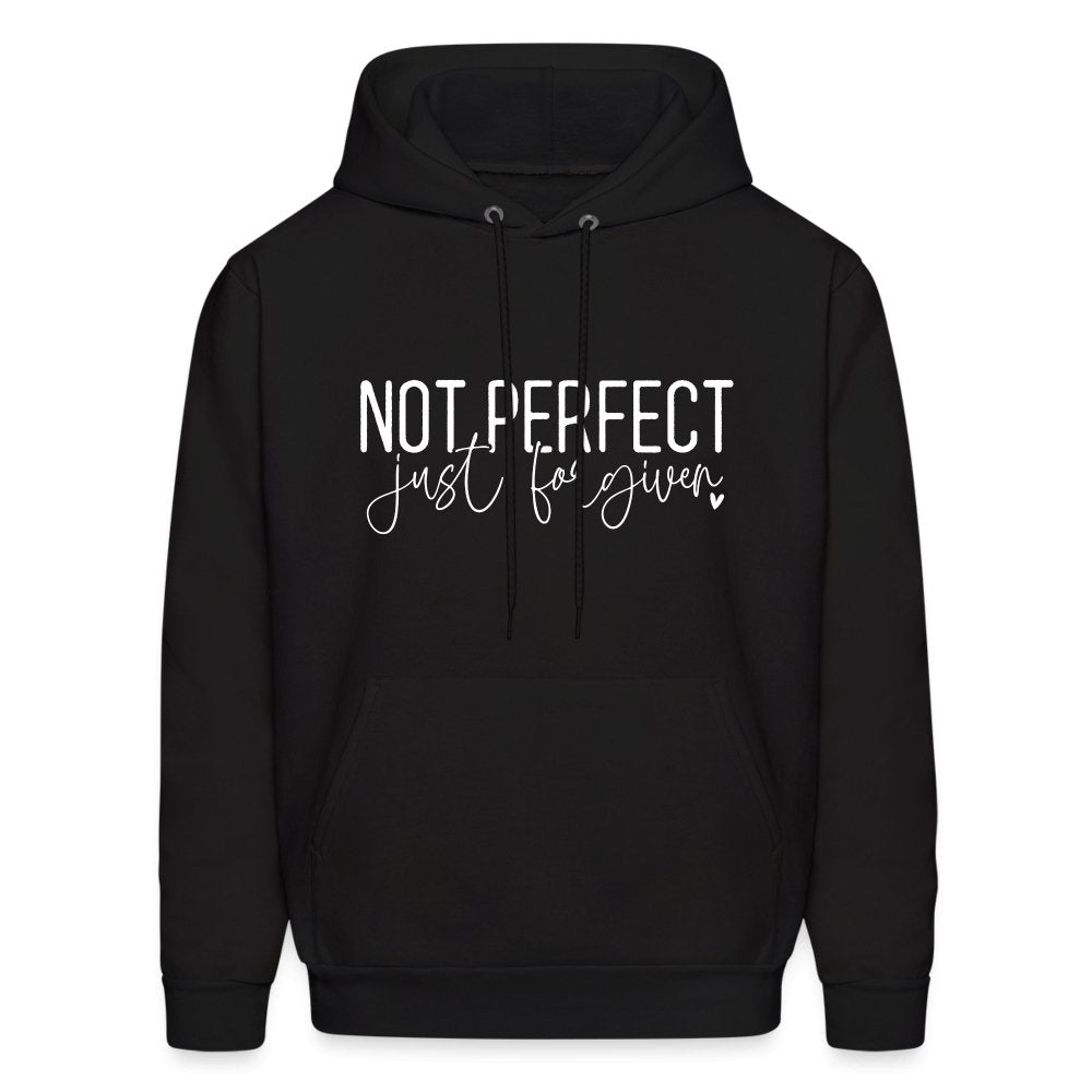 Not Perfect Just Forgiven Hoodie - charcoal grey