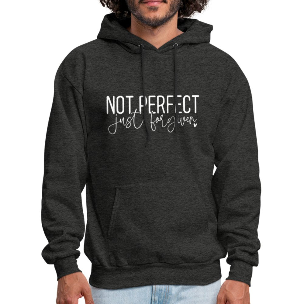 Not Perfect Just Forgiven Hoodie - charcoal grey