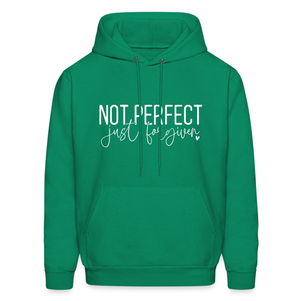 Not Perfect Just Forgiven Hoodie - denim blue