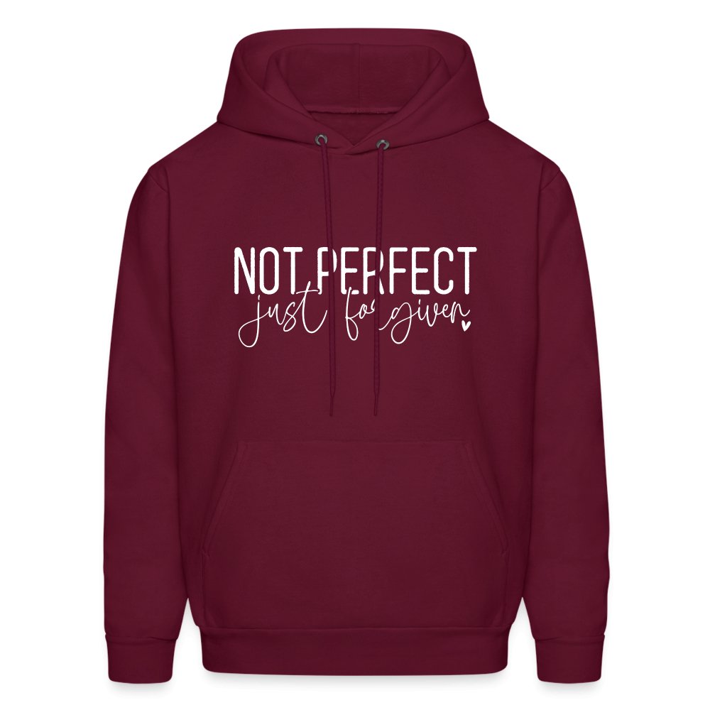 Not Perfect Just Forgiven Hoodie - forest green