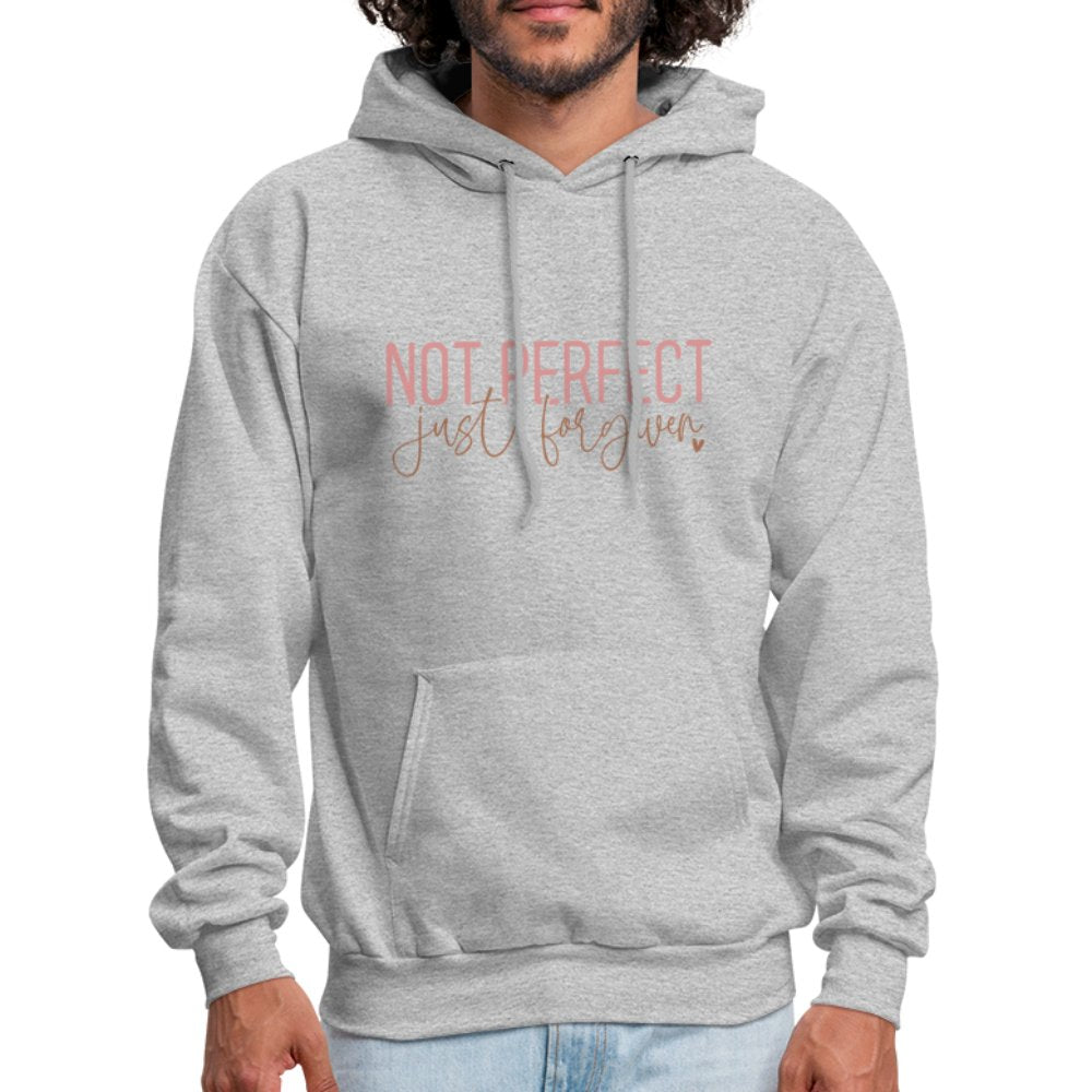 Not Perfect Just Forgiven Hoodie - heather gray