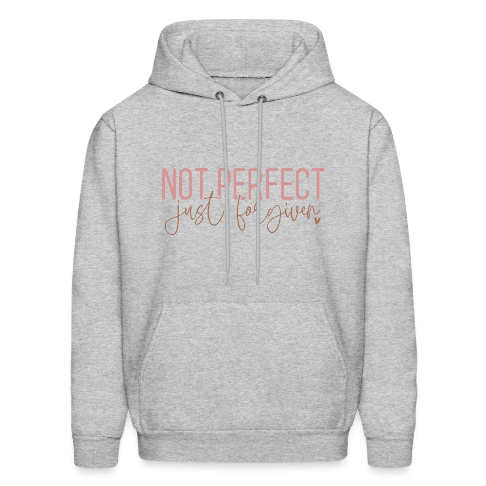 Not Perfect Just Forgiven Hoodie - heather gray