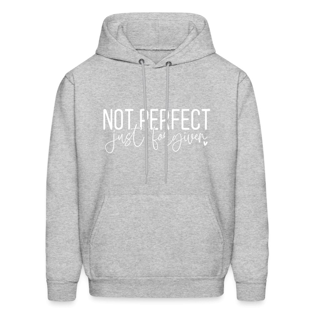 Not Perfect Just Forgiven Hoodie - heather gray