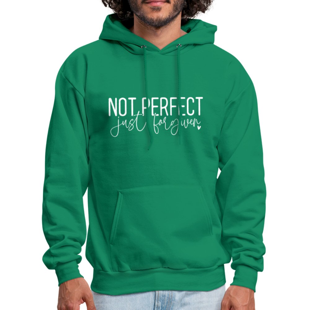 Not Perfect Just Forgiven Hoodie - kelly green