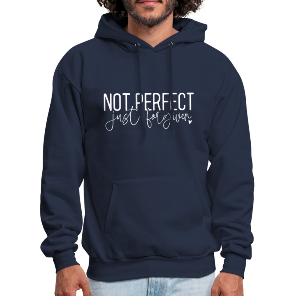 Not Perfect Just Forgiven Hoodie - navy