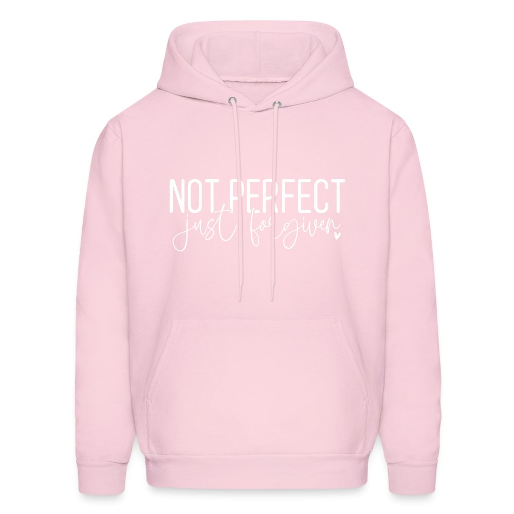 Not Perfect Just Forgiven Hoodie - pale pink