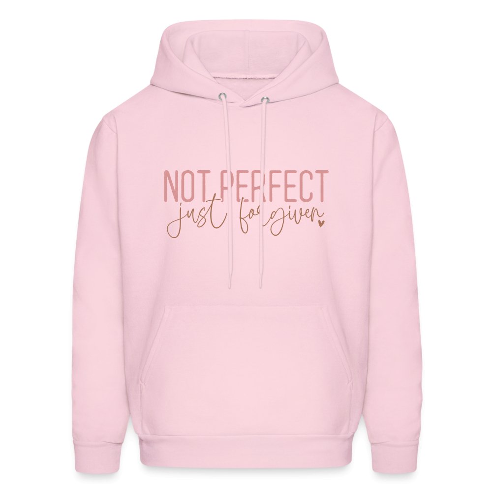 Not Perfect Just Forgiven Hoodie - pale pink