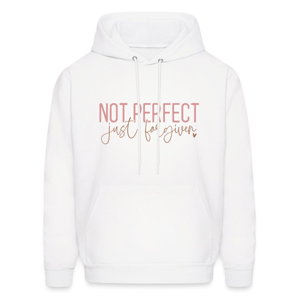 Not Perfect Just Forgiven Hoodie - white