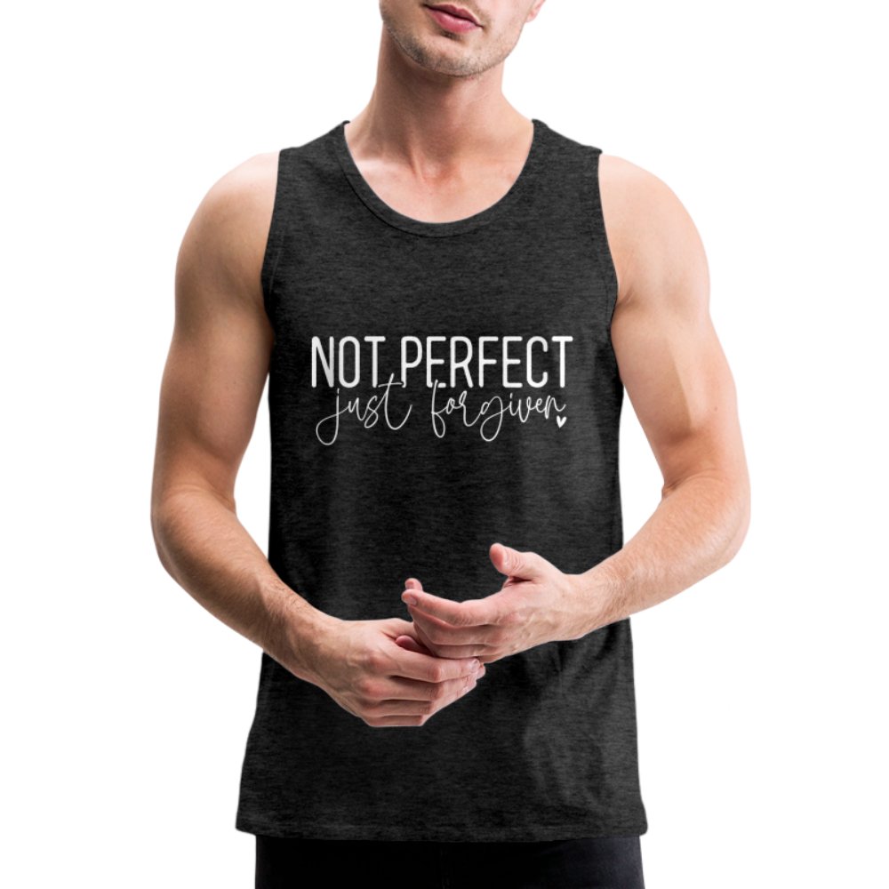 Not Perfect Just Forgiven Men’s Premium Tank Top - option1# - Men’s Premium Tank | Spreadshirt 916