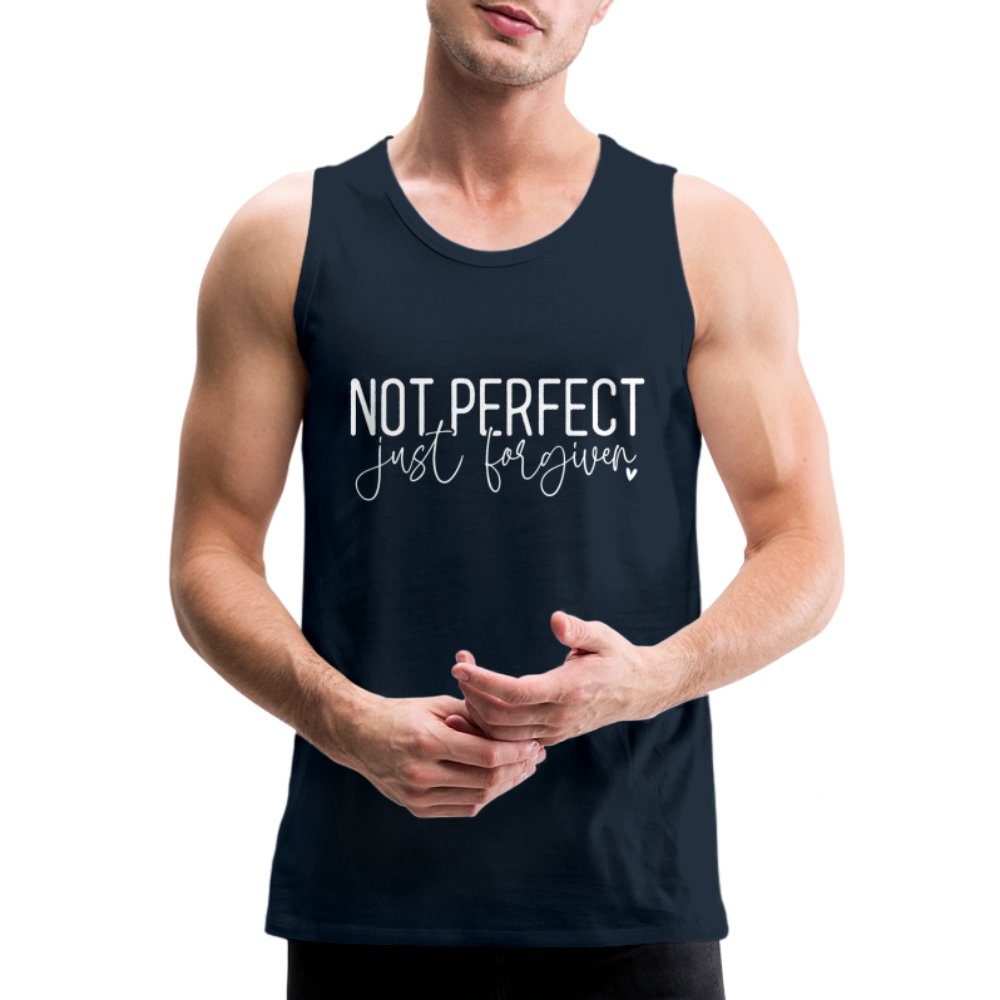 Not Perfect Just Forgiven Men’s Premium Tank Top - option1# - Men’s Premium Tank | Spreadshirt 916