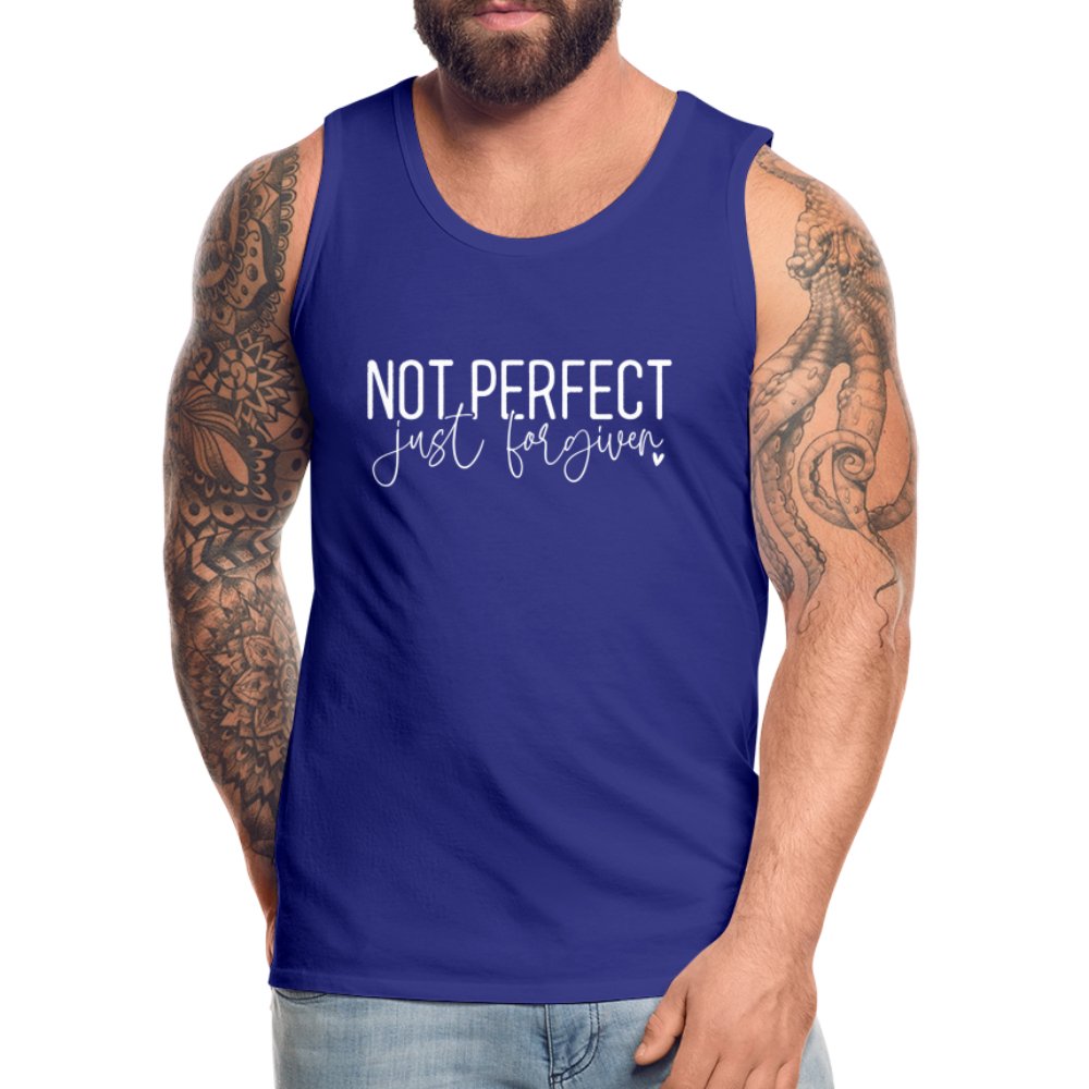 Not Perfect Just Forgiven Men’s Premium Tank Top - option1# - Men’s Premium Tank | Spreadshirt 916