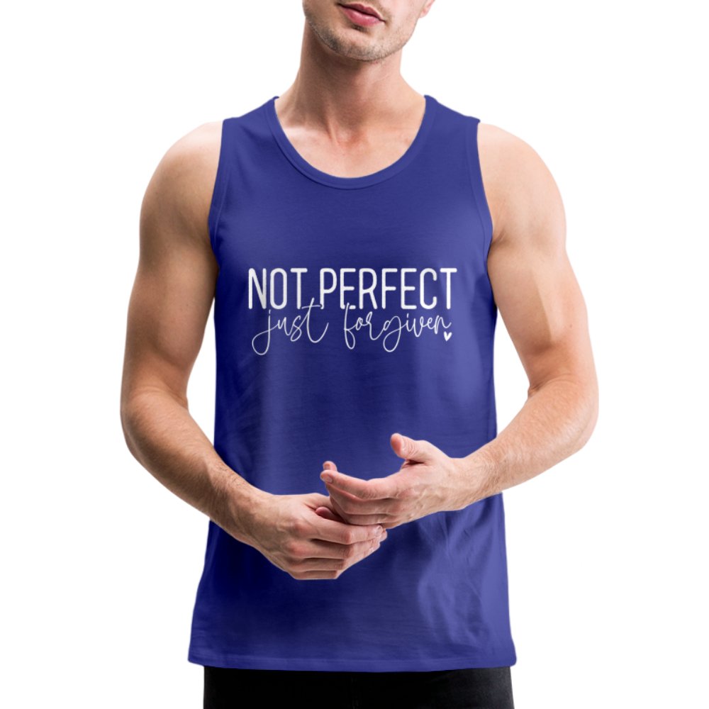 Not Perfect Just Forgiven Men’s Premium Tank Top - option1# - Men’s Premium Tank | Spreadshirt 916