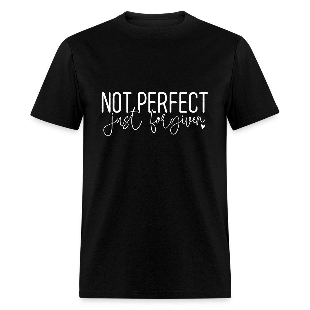 Not Perfect Just Forgiven T-Shirt - black