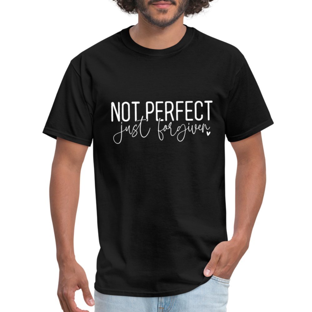 Not Perfect Just Forgiven T-Shirt - black