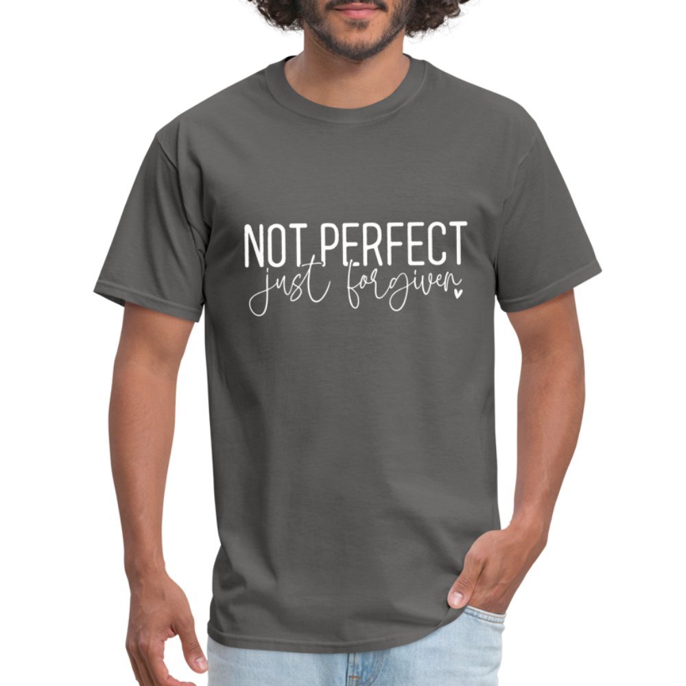 Not Perfect Just Forgiven T-Shirt - charcoal